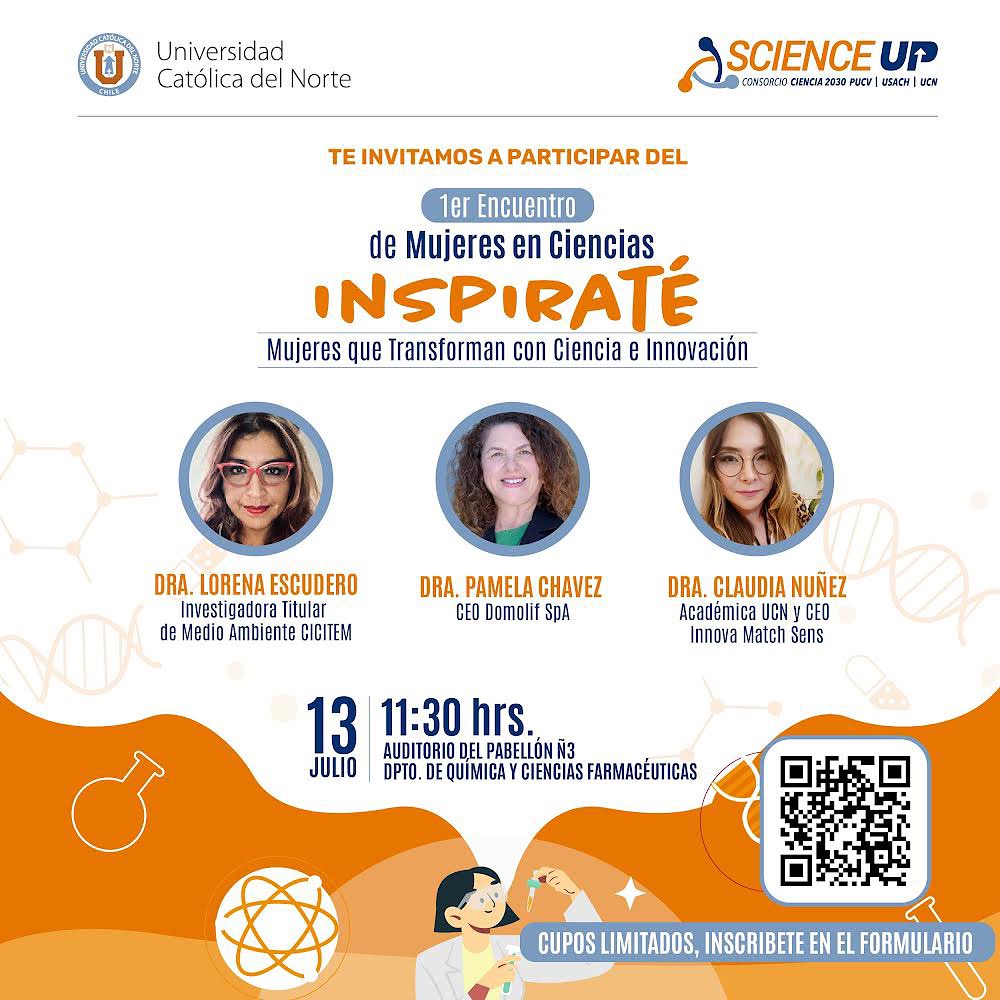 Encuentro Mujeres en las Ciencias - "InspiraTé: Mujeres que transforman con ciencia e innovación"