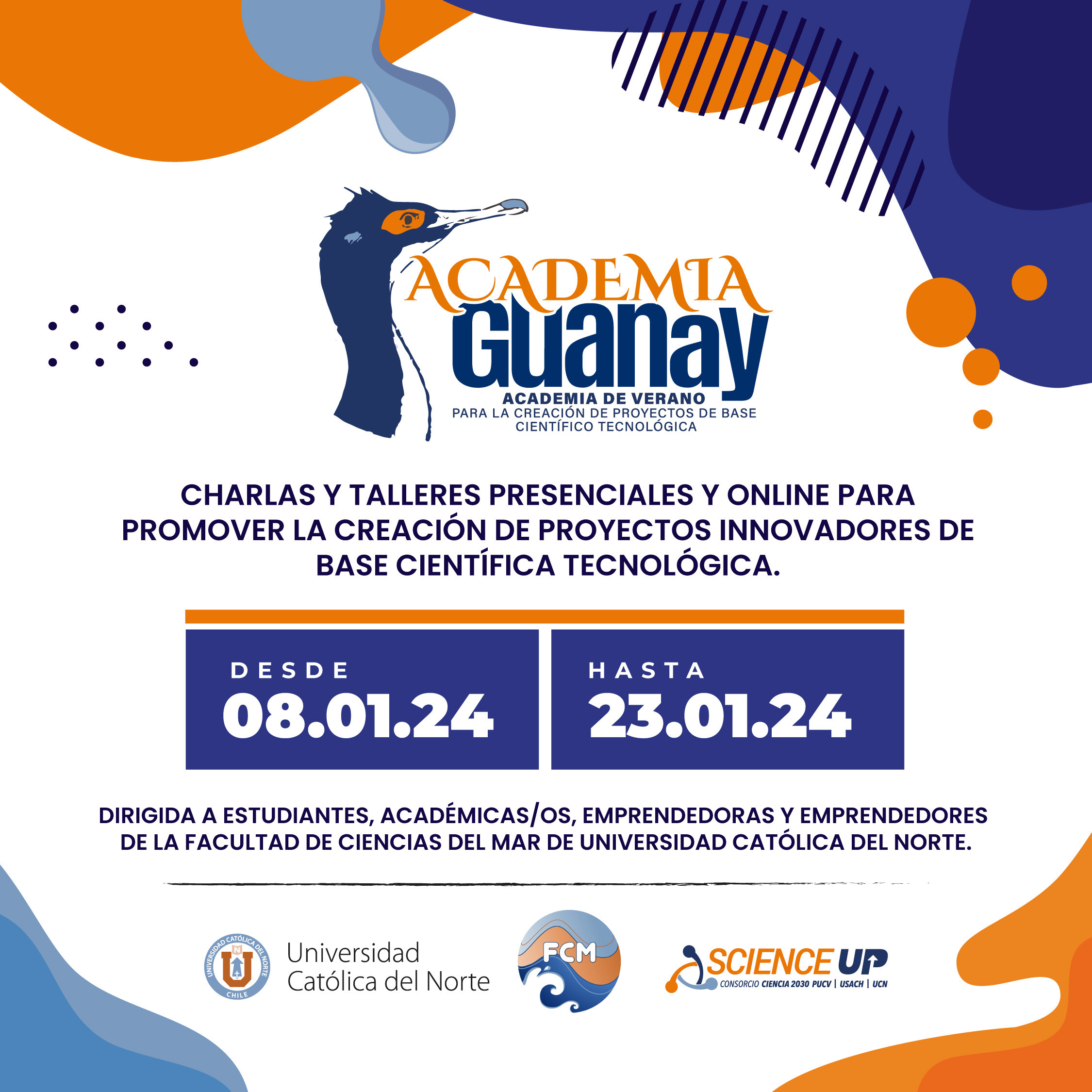 Inscripción primera edición de la Academia de Verano Guanay