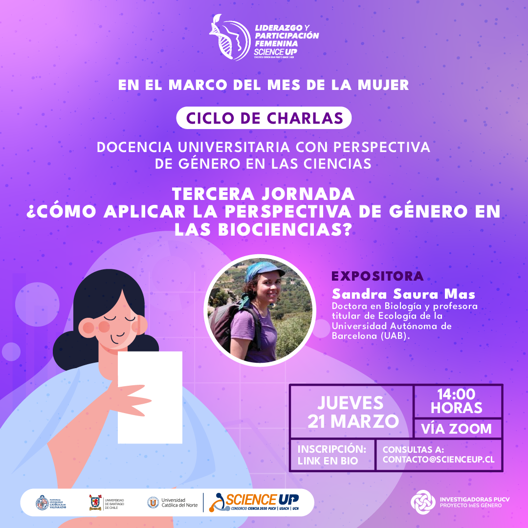 Tercera Jornada “¿Cómo aplicar la Perspectiva de Género en las Biociencias?”